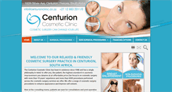 Desktop Screenshot of centurionclinic.co.za