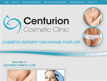 Tablet Screenshot of centurionclinic.co.za